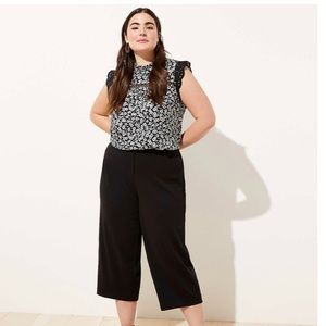 LOFT Plus Pull-On Wide-Leg Pants